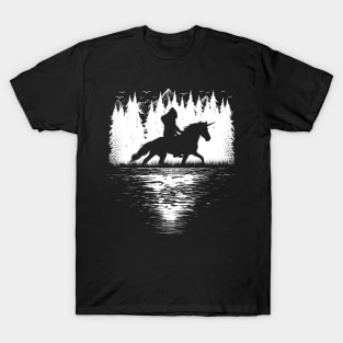 Bigfoot Riding Unicorn T-Shirt